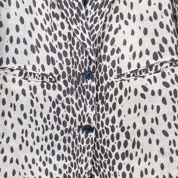 Emerson Fry Wingtip Coat in Leopard Linen 4 - Picture 8 of 10